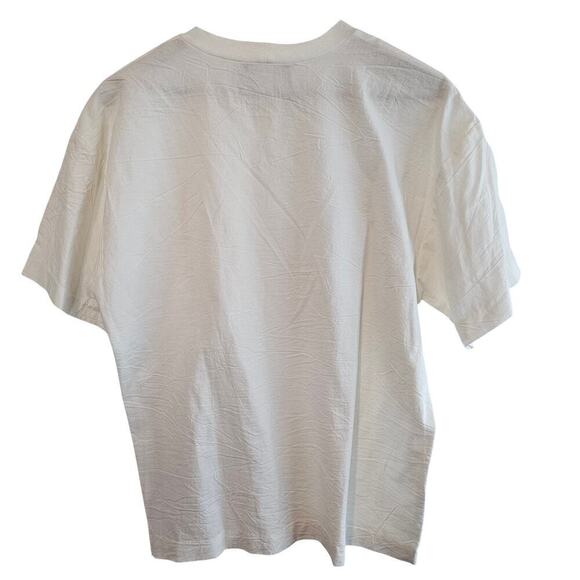 Saint Germain Vintage Blouse Women Medium White Beaded Cottage Glam Retro Granny - Picture 2 of 10